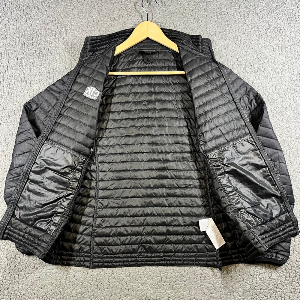 Patagonia Down Sweater Jacket Women's Medium Black Puffer Full Zip Cloudera Logo - Picture 6 of 14